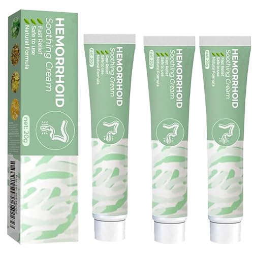 Crème de soin périanale aux plantes sous forme de pommade naturelle en lot de 3 pièces