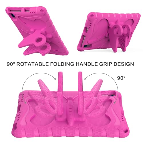 Funda antifraude Samsung Tab S8 con soporte de mariposa y correa roja 4
