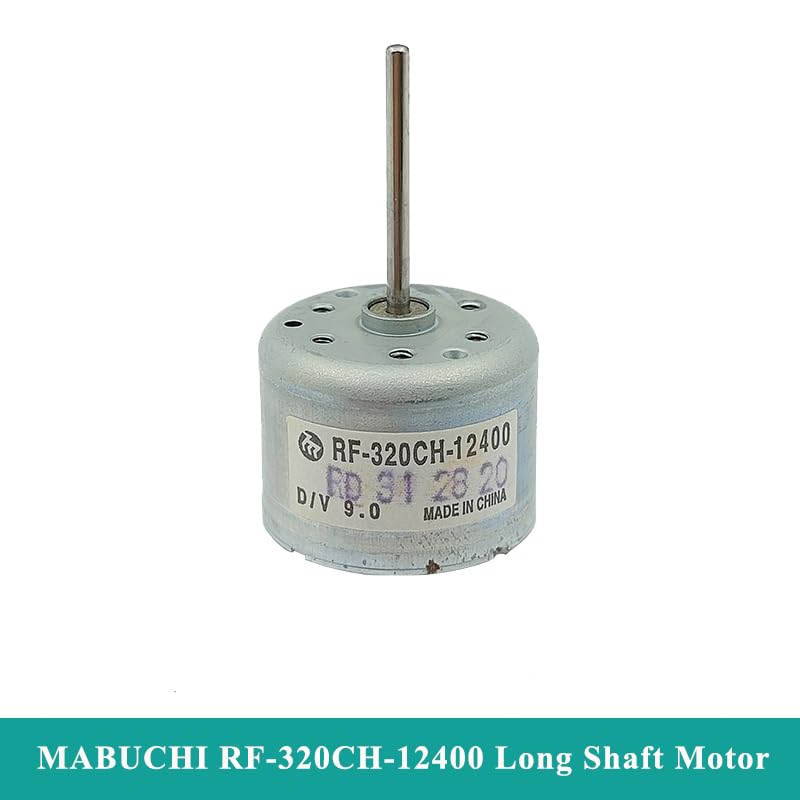 Mabuchi Mini RF-320 Motor D/V 9.0 DC 6V 9V 12V Micro 24mm Round Spindle Motor 22mm Long Shaft for DIY DC DVD Player Accessories