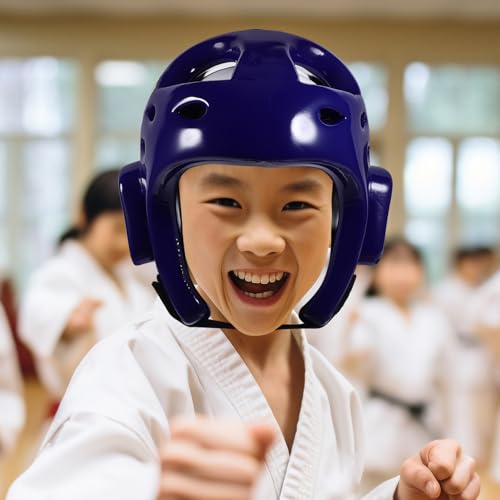 Casco de taekwondo de material EVA con acolchado de alta densidad 4