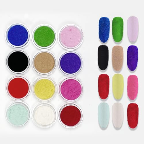 Gyraolvant 12 Jars Flocking Powder Set