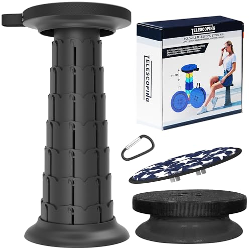 2025 Upgraded XXL Collapsible Stool with Cushion 20.4