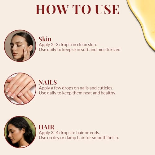 Image of AVD ORGANICS Argan Oil, 100% Pure | for Hair, Face & Skin | Cold Pressed Argan Oil for Hair | Moisturizer for Skin, Face, Body, Scalp & Nails | 6.7 fl oz | Imported from Morocco