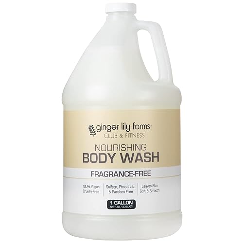 Miniatura 13 de Ginger Lily Farms Club & Fitness - Gel de baño y ducha nutritivo, 100% vegano y libre de crueldad, para hombres y mujeres, aroma a aloe vera,