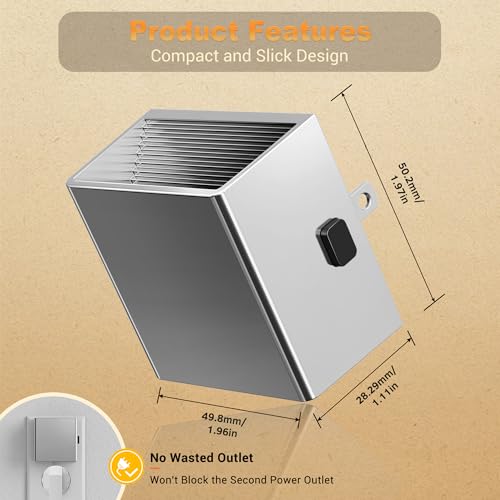 Image of JandCase Night Light,Automatic Night Lights Plug into Wall,Dusk to Dawn,2 Pack Soft White 3000K Brightness Adjustable Nightlight for Kids Bedroom Bathroom Hallway Kitchen