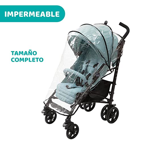 Miniatura 11 de Chicco Silla De Paseo Liteway 4, Chasis De Aluminio Ligero, De 0 A 22kg, Límite De Peso 25kg, Manillas Acolchadas, Respaldo En 4 Posiciones, Reposapiernas, Capota Xl Ajustable, Azul Hydra