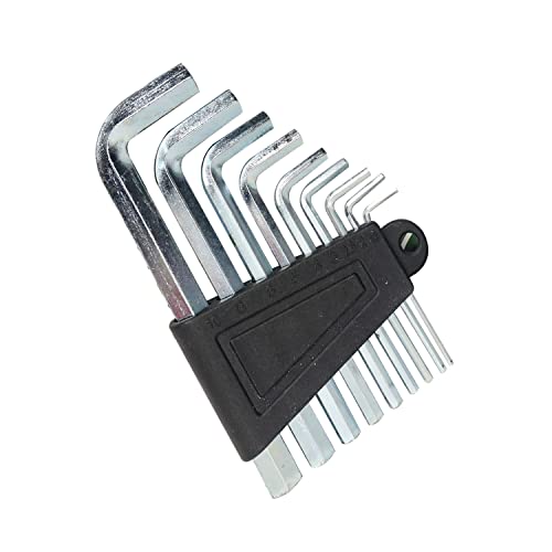 Image of Electronic Spices Universal Hexagonal or Allen L Shape Socket Wrench Key Set of 9 Pieces
