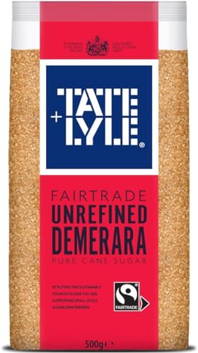 T & L Demerara Sugar 3kg | Natural & Unrefined | Deliciously Sweet | Brown Sugar | Splash Resistant | Pure Cane Sugar | with Caramel Notes | Prefered by Pastry Chefs