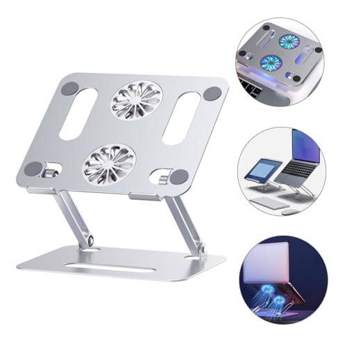 Refrigerador portátil ajustable para laptop con doble ventilador miniatura 5