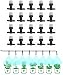 Sprinkler Nozzle, 20pcs Plastic Mist Misting Nozzle Sprinkler Tee Joints for Misting Watering Plant Flower Cooling System Home Garden Irrigation