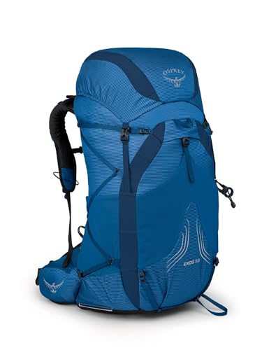 Osprey Exos 58L Herren Ultralight Backpacking Rucksack, Blue Ribbon, L/XL