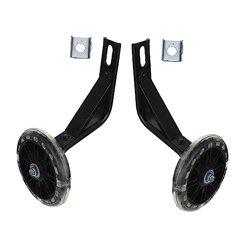 BESPORTBLE 1 Pair Luminous Training Wheels for Boys and Girls Bikes Boys and Girls Bike Wheel Balance Aid Made of High Strength Pu Carbon Steel