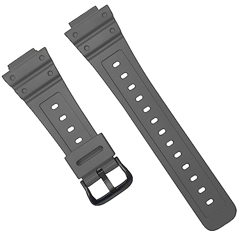 Fit for Casio G-shock GA-2100 Bands, GA-2110 Series Quickfit Soft Resin Replacement Watch Straps Wristbands Bracelet for GA2100/GA2110 (Gray)