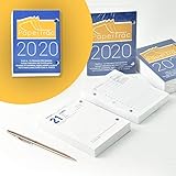 Porta-calendarios NO incluido Bloc Taco Calendario De Sobremesa - Año 2020 - 650 Páginas - PaperTrac - Fin De Semana / 1 Página