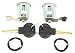 TarosTrade 60-0427-N-83744 Set De Bombines De Puerta Delantero Con 2 Llaves Iguales