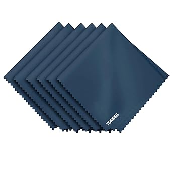 ZORBES® 6 Pack Microfiber Cleaning Cloth, Glass Cleaning Cloth, Laptop Cleaning Cloth, 5.9 X 7 Inches Microfiber Lens Cleaning Kit For Laptop, Spectacles, Sunglasses, Mobile, Lens Cleaner