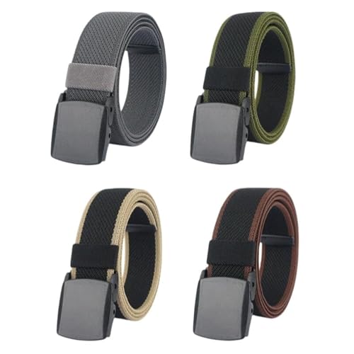 Ceinture élastique sans métal à boucle nylon robuste et extensible - 2