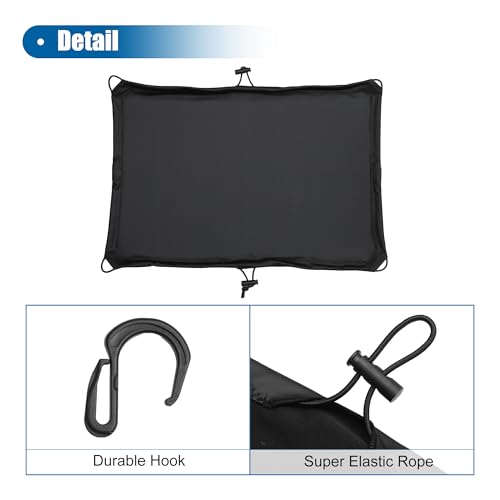 X AUTOHAUX 1 conjunto de capa para capacete de rede de bagagem de motocicleta 61 cm x 43 cm capa elá