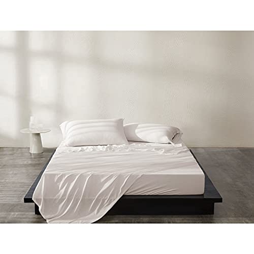 Image of Calvin Klein Home Modern Cotton Harrison Sheet, Twin Flat, Navy