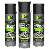 Spraytive 3 x 500ml Profi Trockenkettenspray – Kettenspray mit PTFE, Kettenfett für Fahrrad, Motorrad, Maschinen & Zahnräder – haftstark – kein Abschleudern – Allwetterschutz - Made in Germany