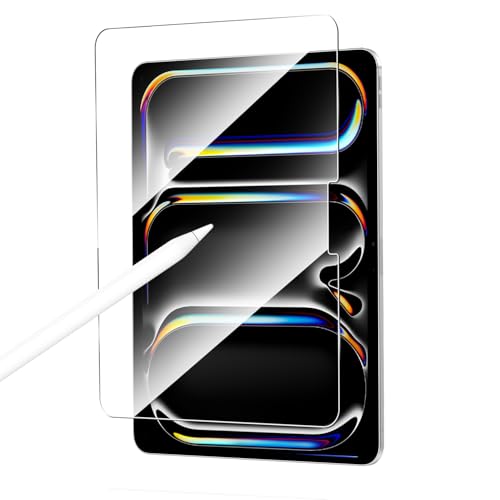 Yirui iPad Pro 11 ガラスフィルム (M5)2025/(M4)2024対応 11インチ 強化 ガラス iPad Pro 11 (M5/M4)インチ 日本旭硝子製 9H 液晶保護フィルム 飛散防止 指紋防止 気泡防止 撥水撥油 HDクラリ For-iPad Pro 11 (M5/M4)インチ 2025/2024