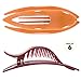 RC ROCHE 6 Pcs Flat Hair Clips Big Claw for Thick Hair French Duckbill for Women No Slip Side Slide Curved Alligator Concord Strong Grip Hold Volume Lay Down Clamp, Large Classic Multicolor