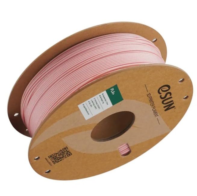 Image of eSUN High Speed PLA+ Filament 1.75mm, 3D Printer Filament Speedy PLA Plus for Fast Printing, Dimensional Accuracy + /- 0.03mm, 1KG (2.2 LBS) Peach Pink