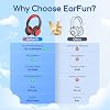 EarFun K1 Auriculares para Niños con Cable y Micrófono, Limitador de Volumen | Auriculares Portátiles con Shareport, Sonido Estéreo, Plegables para Escuela/Bebés/Tablet/iPad/Kindle, Negro Rojo 6