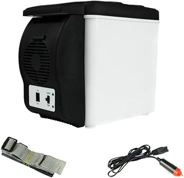 Car Fridge 6L Mini Car Refrigerator 12V Universal Small Car Appliance Portable Car Heating and Cooling Box
