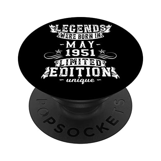 Cumpleaños Mayo 1951 Edición Limitada Regalo Legend May PopSockets PopGrip Intercambiable