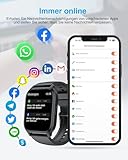 LLKBOHA Smartwatch-Herren-Damen-mit-Telefonfunktion - 1,85 Zoll Touchscreen Smart Watch...