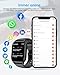 LLKBOHA Smartwatch-Herren-Damen-mit-Telefonfunktion - 1,85 Zoll Touchscreen Smart Watch...