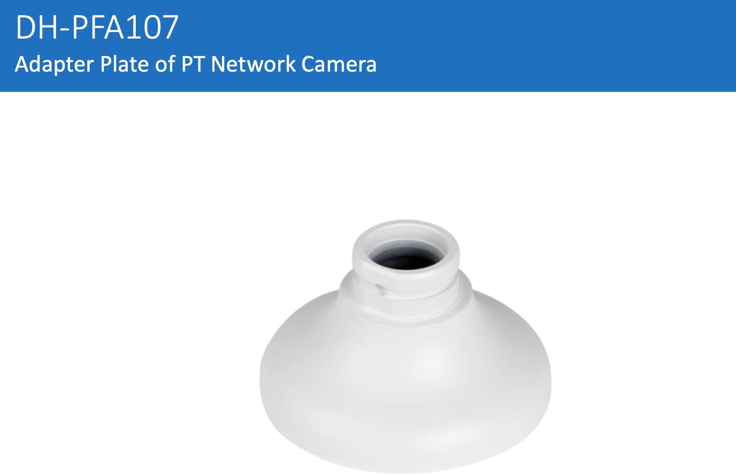PFA107 Aluminum Alloy Mount Adapter Plate for Dahua PT Network Camera and Surveillance Security Camera, Pack of 1