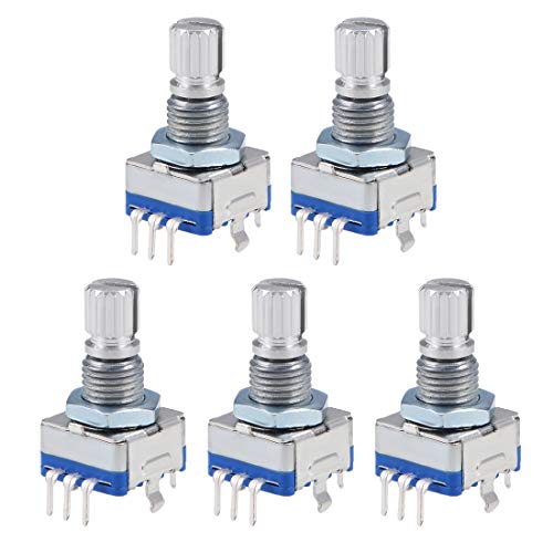Uxcell 360 Degree Rotary Encoder Code Switch Digital Potentiometer Ec11 7 Pins 15Mm Shaft 5Pcs #TOP26