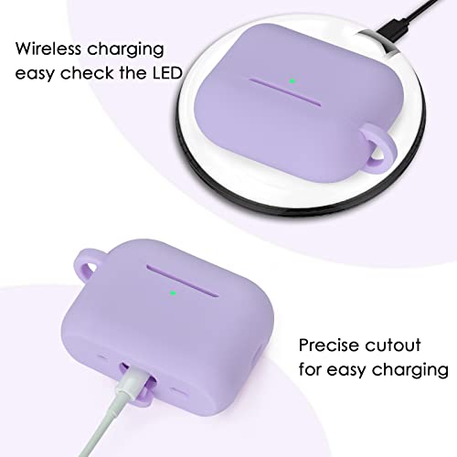 Image of Case for Airpods Pro 1st 2nd Generation - VISOOM Airpods Pro 1 /2 Cases Cover Women Silicone iPod Pro 2 Earbuds Wireless Charging Case Girl Bling Keychain for Apple Airpod Gen Pro 2