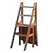 Sgabello Pieghevole Multifunzionale per Uso Domestico, Sedia con Scala a Quattro gradini, scarpiera, portafiori, Sgabello da Cucina con Gradino