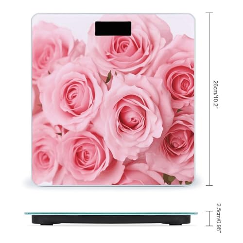 Báscula digital para peso corporal Pink Fresh Roses miniatura 2
