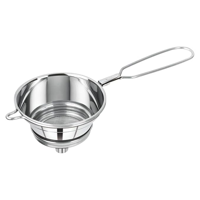 Havia Stainless Steel Channi For Tea Coffee Milk Nimbu Pani Oil Strainer, Funnel Every Indian Home...