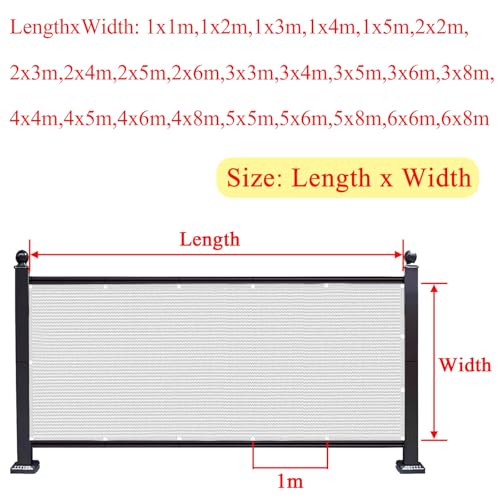 Voile d'ombrage rectangulaire blanche pour aménager une grande terrasse