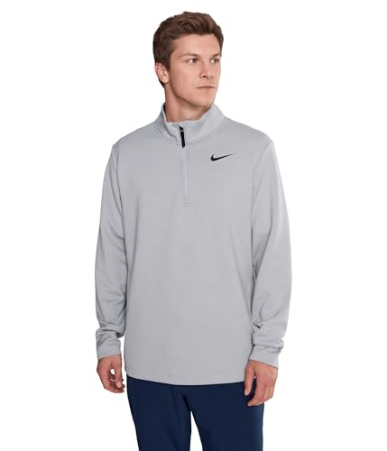Nike, Men's, Victory Dri-FIT 1/2-Zip Golf Top, Wolf Grey/Black/Black, XL