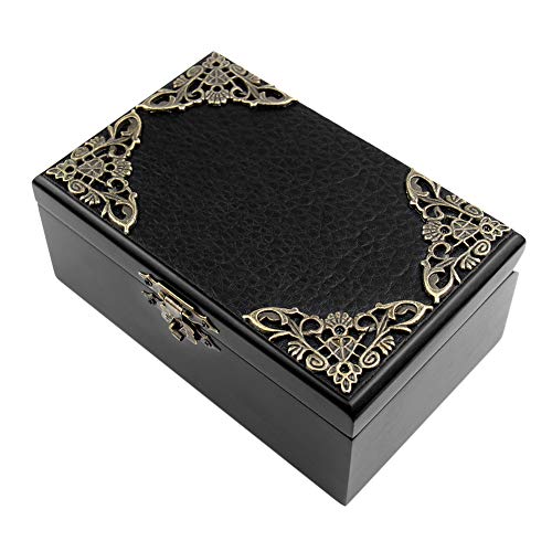 Rosiking Wooden Music Box With Mirror Mechanism Carved Jewelry Musical Boxes Christmas Birthday Valentine's Day Gifts Plays Anastasia-Once Upon A December #TOP2