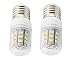 Uniox 2 Pack LED Light Bulbs Solar Power 12V - 24 Volt E26 4 Watt 360 Lumens 48pcs LEDs Warm White 3000K