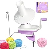 Yarn Winder,Yarn Ball Winder,Hand Operated Yarn Ball Winder,Yarn Cake Winder,Manual Wool Yarn Cone Ball Winder with Free 50g Wool Roll