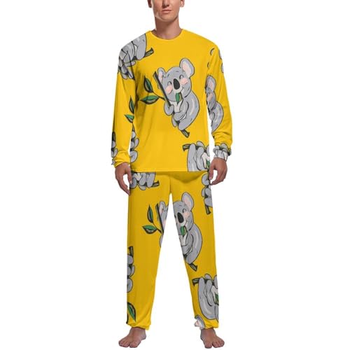 Pijama homme haut et bas manche longue Koala pantalon vêtements de nuit confort