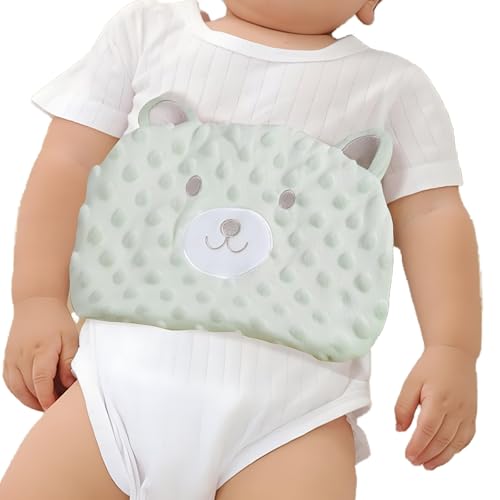 Image of ISANPAN Baby Colic and Gas Relief - Cassia Seed Heated Tummy Wrap,Baby Heating Pad Swaddle Belt Relieves and Soothes Gas,Bloating and Upset Stomach (Green)