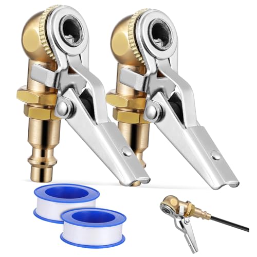 SOESFOUFU Locking Air Chuck 2 Pack Tire Chuck Air Quick Connect Inflator for Car Tires