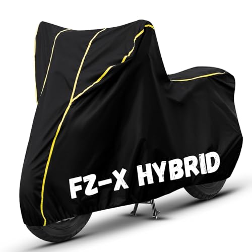Image of Bike Cover for FZ-X Hybrid 100% Waterproof, Dustproof & Scratch Resistant| Fully Bottom Elastic UV Resistant Heavy Duty Body Cover | All Weather Outdoor Use