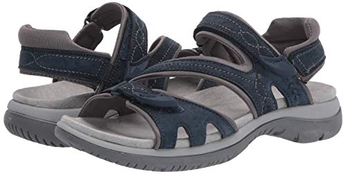 Dr. Scholl's Shoes Women's Adelle Sporty Adjustable Footbed Sandal,Elegant Navy Suede,8 #TOP6