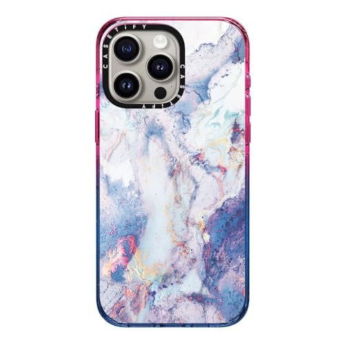 CASETiFY MagSafe �Ή��C���p�N�g iPhone 15 Pro Max �P�[�X [MIL�K�i���� (4x MIL-STD-810G) / 2.5m����̗����������N���A] - Marble051 - �R�b�g�� �L�����f�B