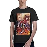 TWBARJHW Fate Zero T-Shirt Men's Casual Cotton Short Sleeve Shirts 1 Black, Small